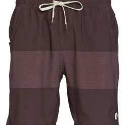 CLOTHING Vuori Men's Kore Yoga Shorts Oxblood Texture Block