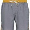 Vuori Men's Trail Yoga Shorts Charcoal Heather Texture CLOTHING