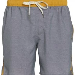 Vuori Men's Trail Yoga Shorts Charcoal Heather Texture CLOTHING