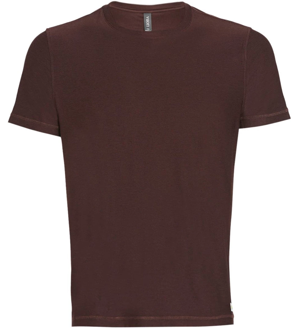 CLOTHING Vuori Men's Strato Tech Yoga Tee Oxblood Heather 3 CLOTHING Vuori Men's Strato Tech Yoga Tee Oxblood Heather