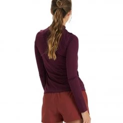Vuori Lux Performance Yoga Long Sleeve Cerise Heather