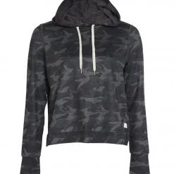 Vuori Halo Essential Hoodie Black Camo CLOTHING