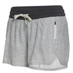 Vuori Clementine 4" Yoga Shorts Grey Twill Texture CLOTHING