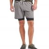 Vuori Men's Stockton Shorts Grey Linen Texture CLOTHING