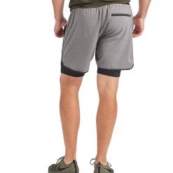 Vuori Men's Stockton Shorts Grey Linen Texture CLOTHING