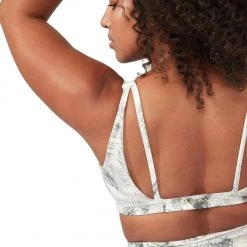 Manduka Pro Yoga Sports Bra Grey Tropics 9 Manduka Pro Yoga Sports Bra Grey Tropics