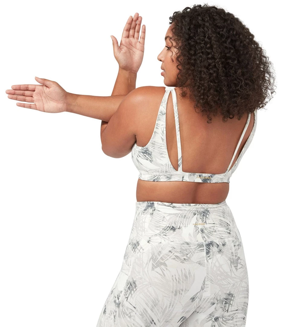 Manduka Pro Yoga Sports Bra Grey Tropics 7 Manduka Pro Yoga Sports Bra Grey Tropics