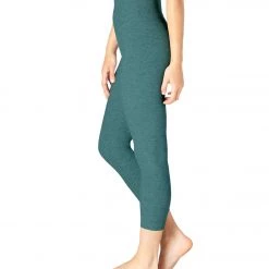 Beyond Yoga Spacedye High Waisted Yoga Capris Meadow Sage/Frosty Glade