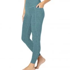 NEW ARRIVALS Beyond Yoga Spacedye Out Of Pocket High Waisted 7/8 Yoga Leggings Meadow Sage/Frosty Glade
