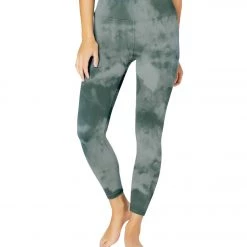 Beyond Yoga Lux High Waisted 7/8 Yoga Leggings Meadow Sage Smoke