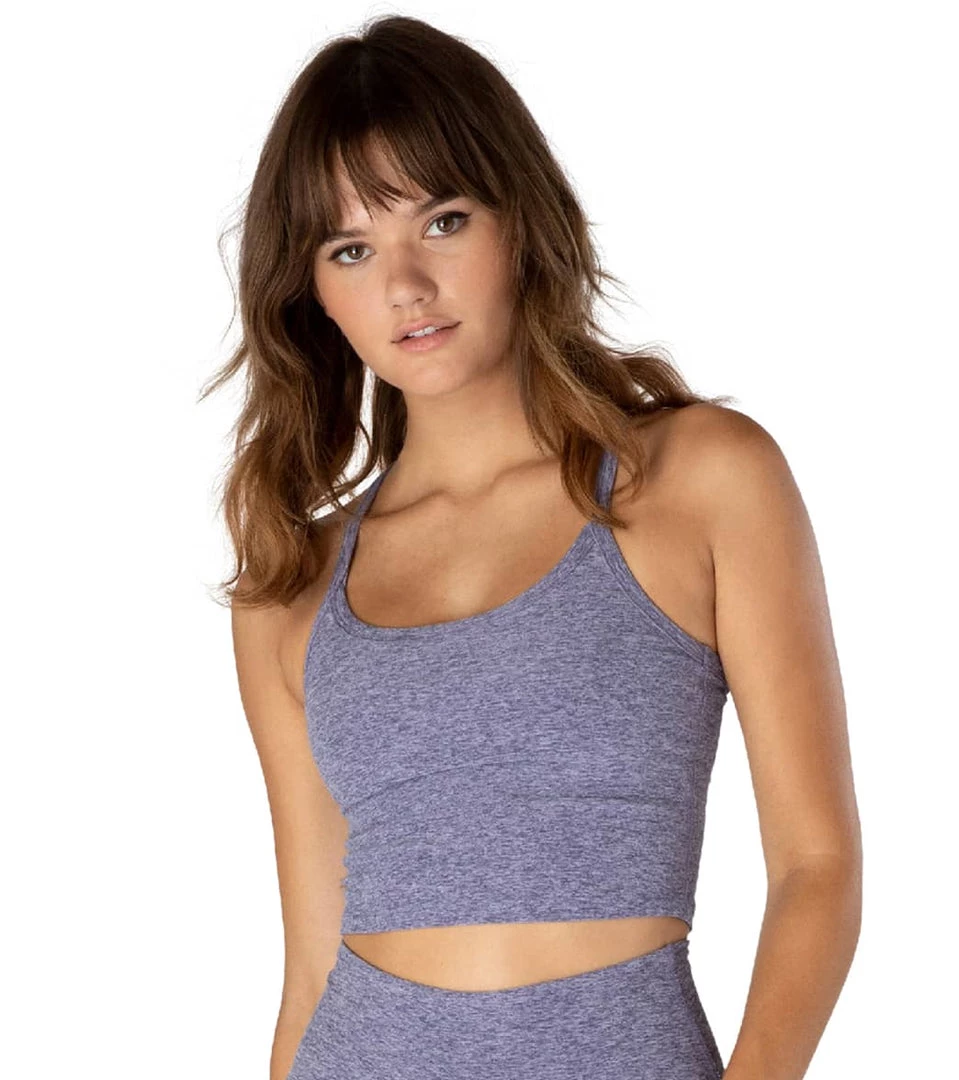 Beyond Yoga Spacedye Slim Racerback Cropped Tank Dusty Violet/Lovely Lilac 4 Beyond Yoga Spacedye Slim Racerback Cropped Tank Dusty Violet/Lovely Lilac