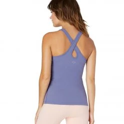 Beyond Yoga Supplex Under Lock And Keyhole Yoga Tank Top Dusty Violet