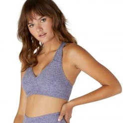 Beyond Yoga Spacedye Lift Your Spirits Yoga Sports Bra Dusty Violet/Lovely Lilac