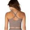 Beyond Yoga Spacedye Slim Racerback Cropped Tank Mocha/Latte NEW ARRIVALS