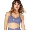 Beyond Yoga Tropical Double Back Yoga Sports Bra Dusty Violet Iridescent Clear Pineapples CLOTHING