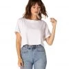 Beyond Yoga Never Been Boxy Cropped Yoga Tee White