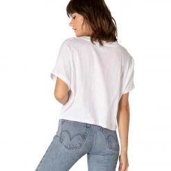 Beyond Yoga Never Been Boxy Cropped Yoga Tee White