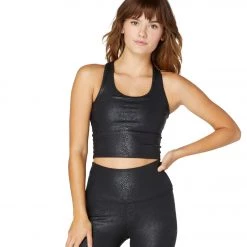 Beyond Yoga Viper First Class Cropped Yoga Tank Viper Black CLOTHING