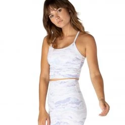 CLOTHING Beyond Yoga Olympus Slim Racerback Cropped Yoga Tank Pastel Waves