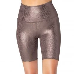 CLOTHING Beyond Yoga Viper High Waisted Biker Shorts Mocha Viper