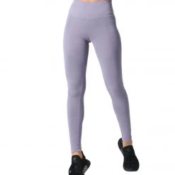 NUX One By One Seamless Yoga Leggings Pale Purple CLOTHING