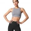 NEW ARRIVALS NUX One By One Seamless Yoga Crop Top Grey 2 NEW ARRIVALS NUX One By One Seamless Yoga Crop Top Grey