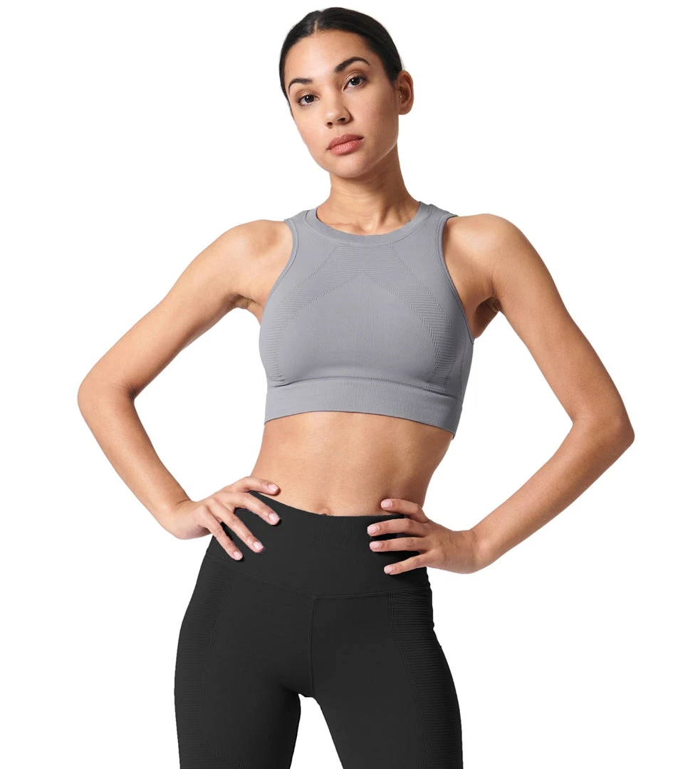 NEW ARRIVALS NUX One By One Seamless Yoga Crop Top Grey 6 NEW ARRIVALS NUX One By One Seamless Yoga Crop Top Grey