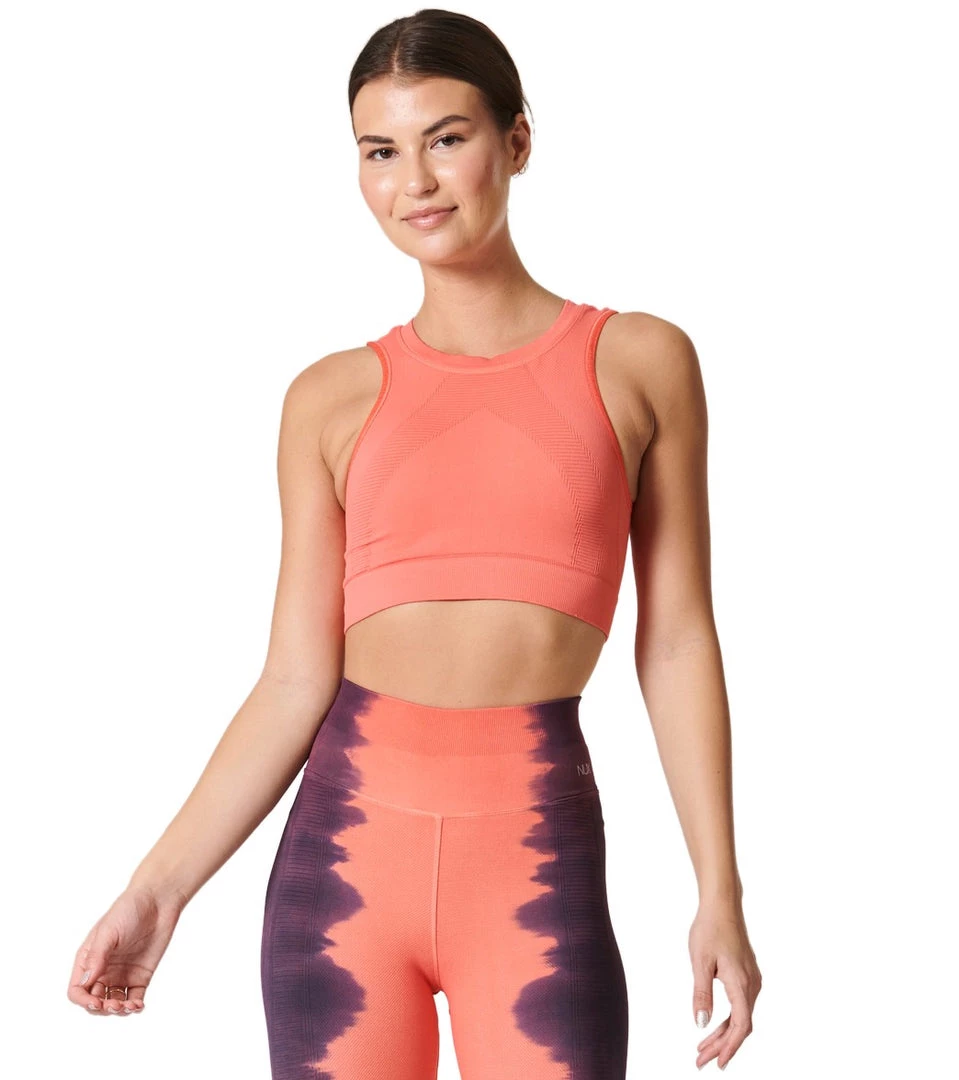 NEW ARRIVALS NUX One By One Seamless Yoga Crop Top Coral 3 NEW ARRIVALS NUX One By One Seamless Yoga Crop Top Coral