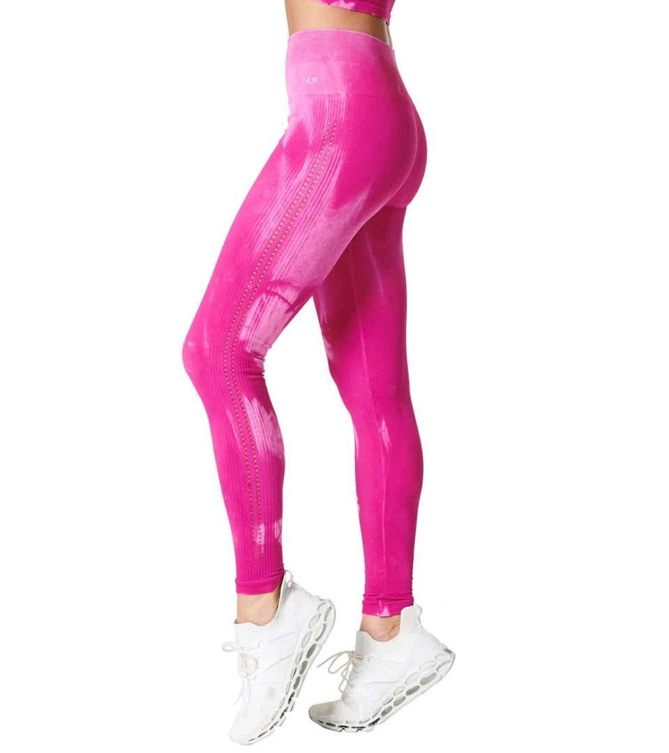 NUX Awakened Hand Dye Yoga Leggings Flushed Marble 8 NUX Awakened Hand Dye Yoga Leggings Flushed Marble