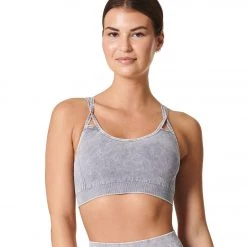 NUX Levitate Seamless Mineral Wash Yoga Sports Bra Stone Wash