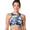 NUX One By One Hand Dye Yoga Crop Astral Aura/White