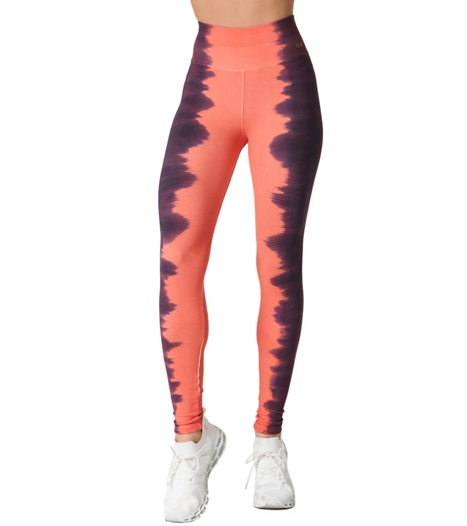 NUX One By One Hand Dye Yoga Leggings Coral/Astral Aura 6 NUX One By One Hand Dye Yoga Leggings Coral/Astral Aura