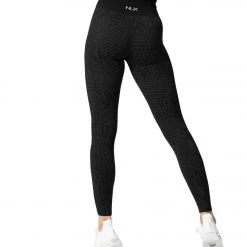 CLOTHING NUX Seamless Snake Yoga Leggings Black