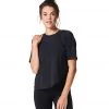 CLOTHING NUX Scoop Yoga Tee Black