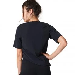 CLOTHING NUX Scoop Yoga Tee Black