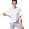 CLOTHING NUX Scoop Yoga Tee Coconut