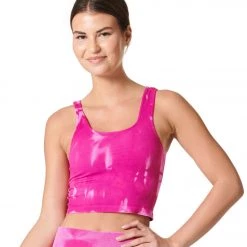 CLOTHING NUX Be Free Hand Dye Yoga Tank Flushed Marble