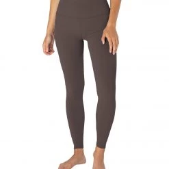Beyond Yoga Supplex Caught In The Midi High Waisted Leggings Mocha Brown CLOTHING