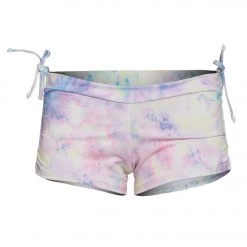 Onzie Side String Yoga Shorts Neon Tie Dye