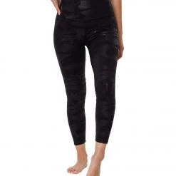 Onzie Printed Foil 7/8 Yoga Leggings Black Camo Foil CLOTHING