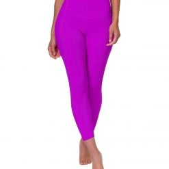 CLOTHING Onzie Ribbed 7/8 Yoga Leggings Vivid Violet Rib