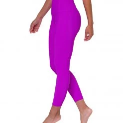 CLOTHING Onzie Ribbed 7/8 Yoga Leggings Vivid Violet Rib