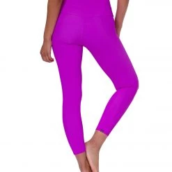 CLOTHING Onzie Ribbed 7/8 Yoga Leggings Vivid Violet Rib