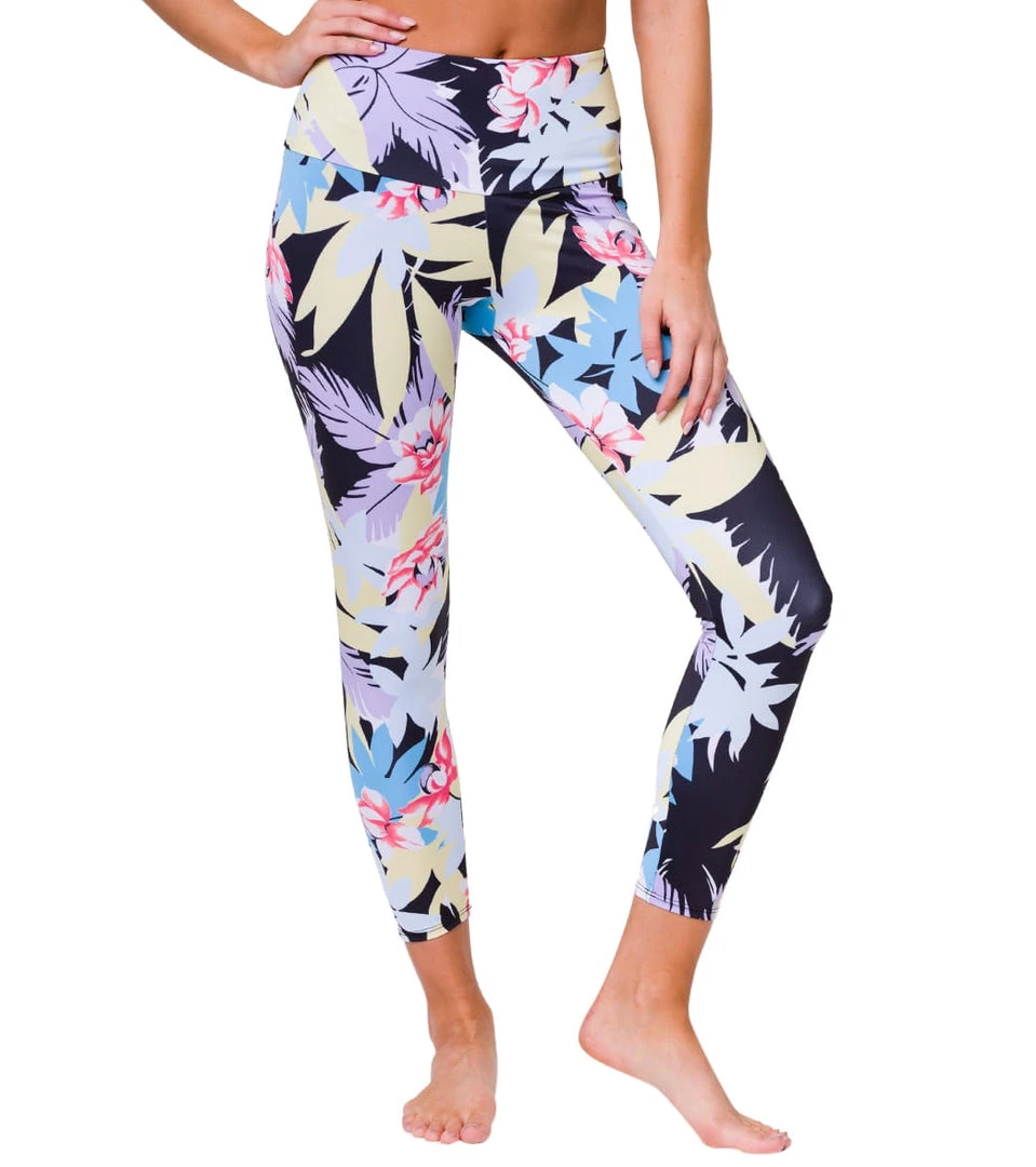 Onzie High Waisted Basic 7/8 Yoga Leggings Kauai 3 Onzie High Waisted Basic 7/8 Yoga Leggings Kauai