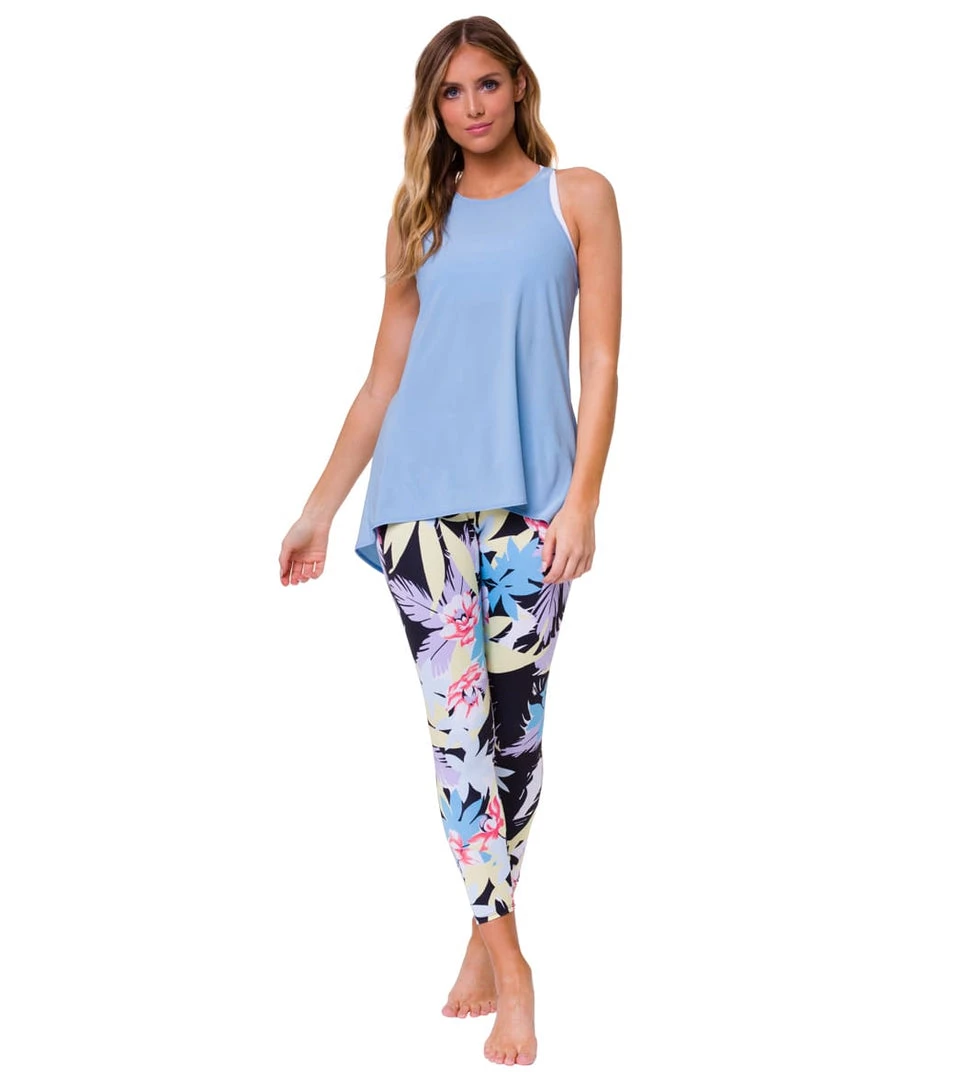 Onzie High Waisted Basic 7/8 Yoga Leggings Kauai 6 Onzie High Waisted Basic 7/8 Yoga Leggings Kauai