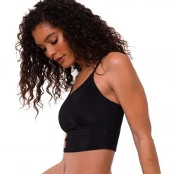 Onzie Belle Cami Yoga Crop Black Rib 8 Onzie Belle Cami Yoga Crop Black Rib