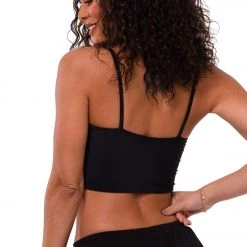 Onzie Belle Cami Yoga Crop Black Rib 9 Onzie Belle Cami Yoga Crop Black Rib