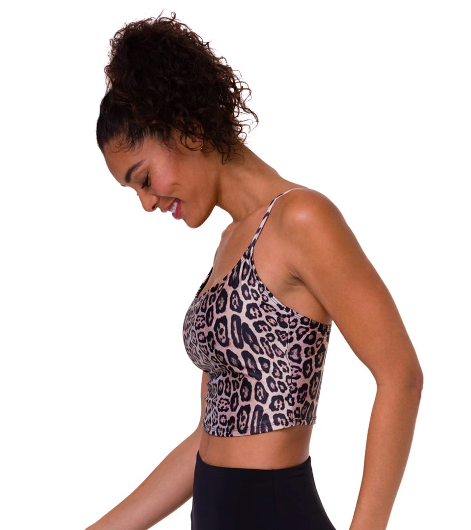 Onzie Belle Cami Yoga Crop Leopard CLOTHING 4 Onzie Belle Cami Yoga Crop Leopard CLOTHING