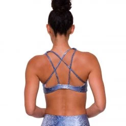 Onzie Mudra Yoga Sports Bra Blue Mamba