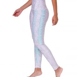 Onzie High Waisted Graphic Yoga Leggings Opal Viper